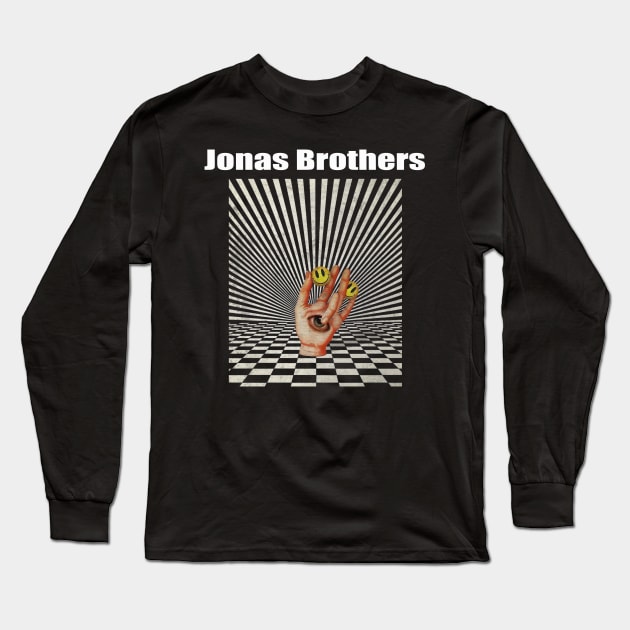 Illuminati Hand Of Jonas Brothers Long Sleeve T-Shirt by Beban Idup